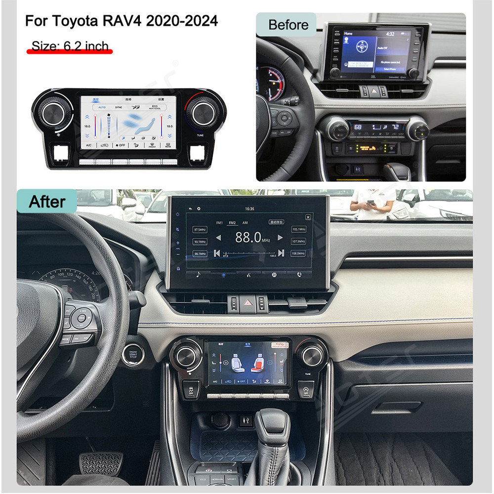 Tech Car Accessories - Toque & botão duplo controle ac