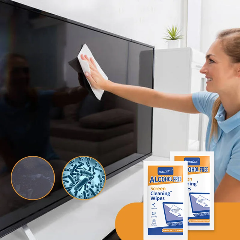 Screen Cleaner Spray - 40 pacotes de toalhetes limpadores para