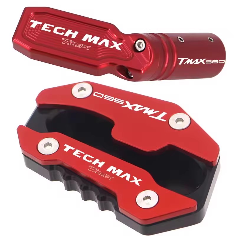 Tech Accessories Stand - Suporte lateral para motocicleta, almofada de