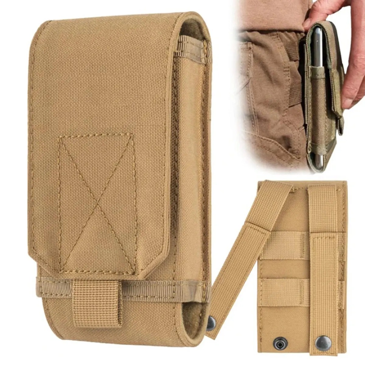 Tech Accessories Pouch - Bolsa Tática Molle Laser para Celular,
