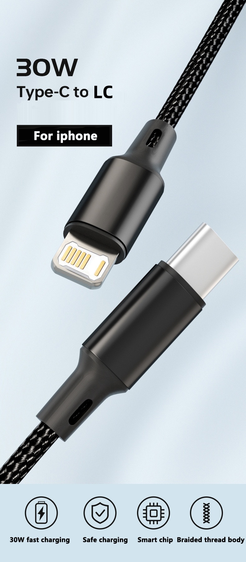 Cabo USB PD 30W para iPhone 14 - Tech Accessories Apple avaliação e preço