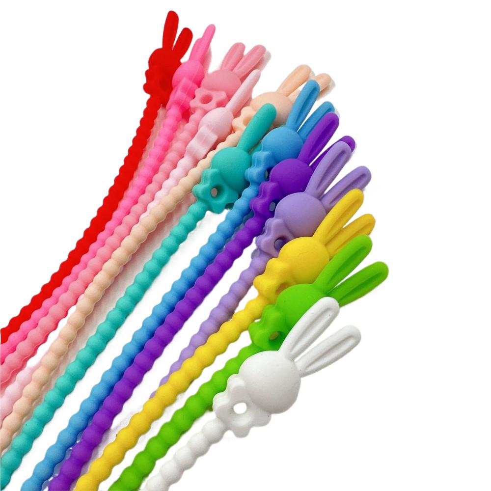10 pçs flor estrela silicone c - Cable Organizer Bag avaliação e preço